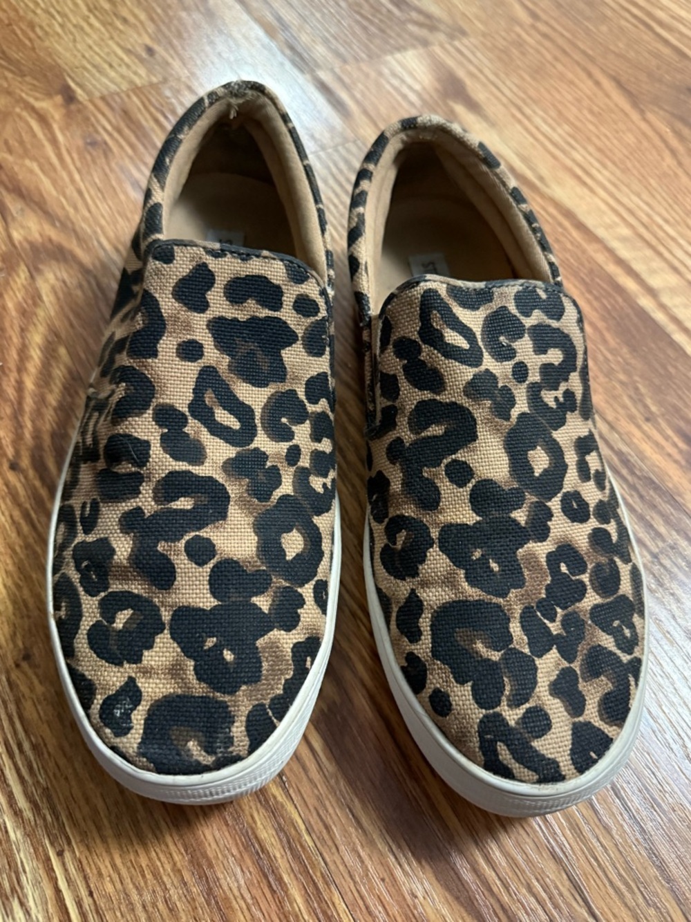 Steve Madden Leopard Slip-on Platform Sneakers Size 9